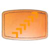 Faux Leather Engravable Patch - Curved Rectangle Thumbnail