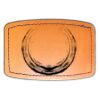 Faux Leather Engravable Patch - Curved Rectangle Thumbnail