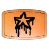 Faux Leather Engravable Patch - Curved Rectangle Thumbnail