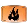 Faux Leather Engravable Patch - Curved Rectangle Thumbnail