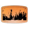 Faux Leather Engravable Patch - Curved Rectangle Thumbnail
