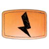 Faux Leather Engravable Patch - Curved Rectangle Thumbnail