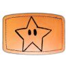 Faux Leather Engravable Patch - Curved Rectangle Thumbnail