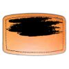 Faux Leather Engravable Patch - Curved Rectangle Thumbnail