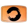 Faux Leather Engravable Patch - Curved Rectangle Thumbnail