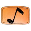 Faux Leather Engravable Patch - Curved Rectangle Thumbnail