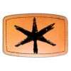 Faux Leather Engravable Patch - Curved Rectangle Thumbnail
