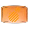 Faux Leather Engravable Patch - Curved Rectangle Thumbnail