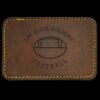 Faux Leather Engravable Patch - Round-Corner Rectangular Thumbnail