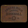 Faux Leather Engravable Patch - Round-Corner Rectangular Thumbnail
