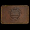 Faux Leather Engravable Patch - Round-Corner Rectangular Thumbnail