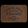 Faux Leather Engravable Patch - Round-Corner Rectangular Thumbnail