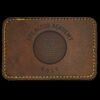 Faux Leather Engravable Patch - Round-Corner Rectangular Thumbnail