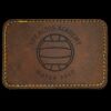 Faux Leather Engravable Patch - Round-Corner Rectangular Thumbnail