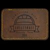 Faux Leather Engravable Patch - Round-Corner Rectangular Thumbnail