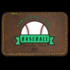 Faux Leather Engravable Patch - Round-Corner Rectangular Thumbnail