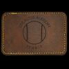 Faux Leather Engravable Patch - Round-Corner Rectangular Thumbnail