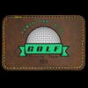 Faux Leather Engravable Patch - Round-Corner Rectangular Thumbnail