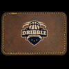 Faux Leather Engravable Patch - Round-Corner Rectangular Thumbnail