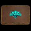 Faux Leather Engravable Patch - Round-Corner Rectangular Thumbnail