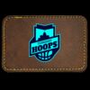Faux Leather Engravable Patch - Round-Corner Rectangular Thumbnail