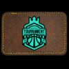 Faux Leather Engravable Patch - Round-Corner Rectangular Thumbnail