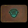 Faux Leather Engravable Patch - Round-Corner Rectangular Thumbnail