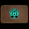 Faux Leather Engravable Patch - Round-Corner Rectangular Thumbnail