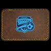 Faux Leather Engravable Patch - Round-Corner Rectangular Thumbnail