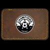 Faux Leather Engravable Patch - Round-Corner Rectangular Thumbnail