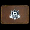 Faux Leather Engravable Patch - Round-Corner Rectangular Thumbnail