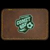 Faux Leather Engravable Patch - Round-Corner Rectangular Thumbnail