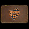Faux Leather Engravable Patch - Round-Corner Rectangular Thumbnail