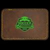Faux Leather Engravable Patch - Round-Corner Rectangular Thumbnail
