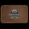 Faux Leather Engravable Patch - Round-Corner Rectangular Thumbnail
