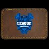 Faux Leather Engravable Patch - Round-Corner Rectangular Thumbnail