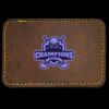 Faux Leather Engravable Patch - Round-Corner Rectangular Thumbnail