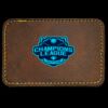 Faux Leather Engravable Patch - Round-Corner Rectangular Thumbnail