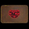 Faux Leather Engravable Patch - Round-Corner Rectangular Thumbnail