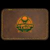 Faux Leather Engravable Patch - Round-Corner Rectangular Thumbnail