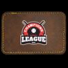 Faux Leather Engravable Patch - Round-Corner Rectangular Thumbnail