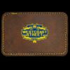 Faux Leather Engravable Patch - Round-Corner Rectangular Thumbnail