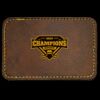 Faux Leather Engravable Patch - Round-Corner Rectangular Thumbnail