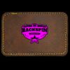Faux Leather Engravable Patch - Round-Corner Rectangular Thumbnail