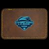 Faux Leather Engravable Patch - Round-Corner Rectangular Thumbnail
