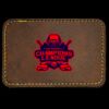 Faux Leather Engravable Patch - Round-Corner Rectangular Thumbnail