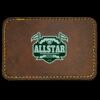 Faux Leather Engravable Patch - Round-Corner Rectangular Thumbnail