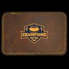 Faux Leather Engravable Patch - Round-Corner Rectangular Thumbnail