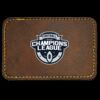 Faux Leather Engravable Patch - Round-Corner Rectangular Thumbnail