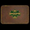 Faux Leather Engravable Patch - Round-Corner Rectangular Thumbnail